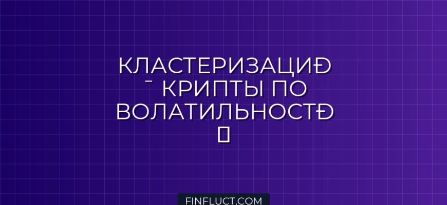 Кластеризация криптовалют по волатильности на Python с K-Means
