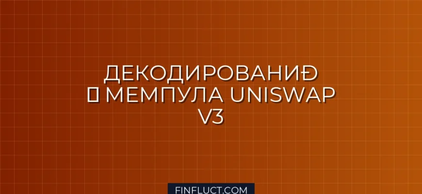 Декодирование транзакций Uniswap V3 Mint/Burn из мемпула на Python