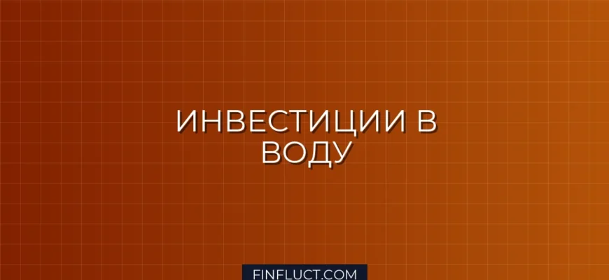 Инвестиции в воду и очистку воды: как заработать на «голубом золоте»