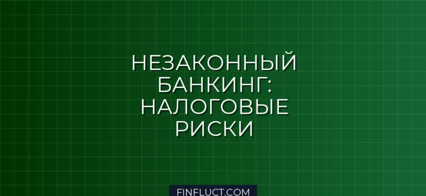 Налоговая ответственность за незаконную банковскую деятельность