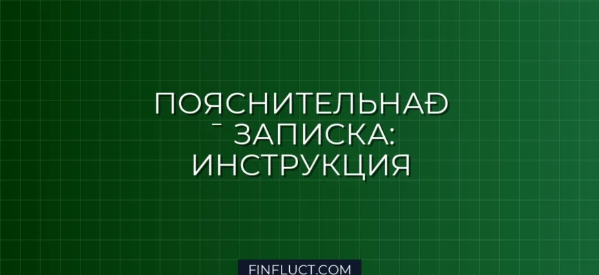 Как составить пояснительную записку к налоговой декларации: инструкция